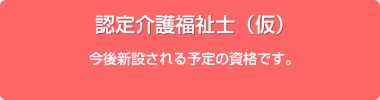 認定介護福祉士